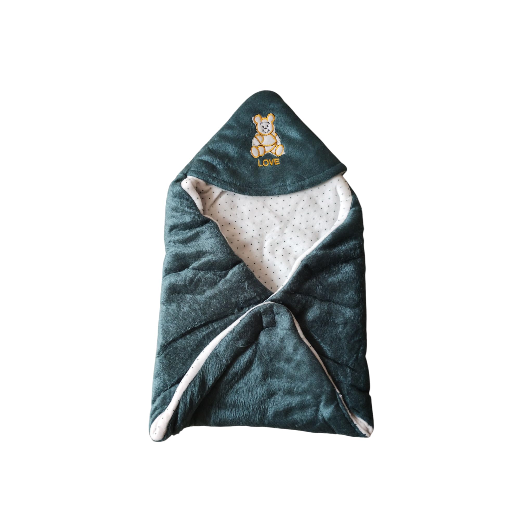 Multipurpose Hooded Baby Wrapper & Blanket | Lightweight & Travel-Friendly Swaddle Wrap for Newborns | Soft & Breathable | Unisex | Pack of 1-image-1