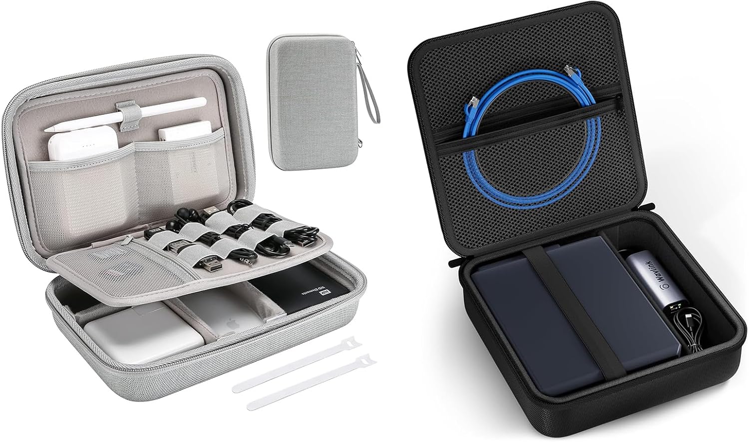 ProCase Hard Travel Electronic Organizer Case Bundle with Hard Carrying Case for Glinet Travel Router