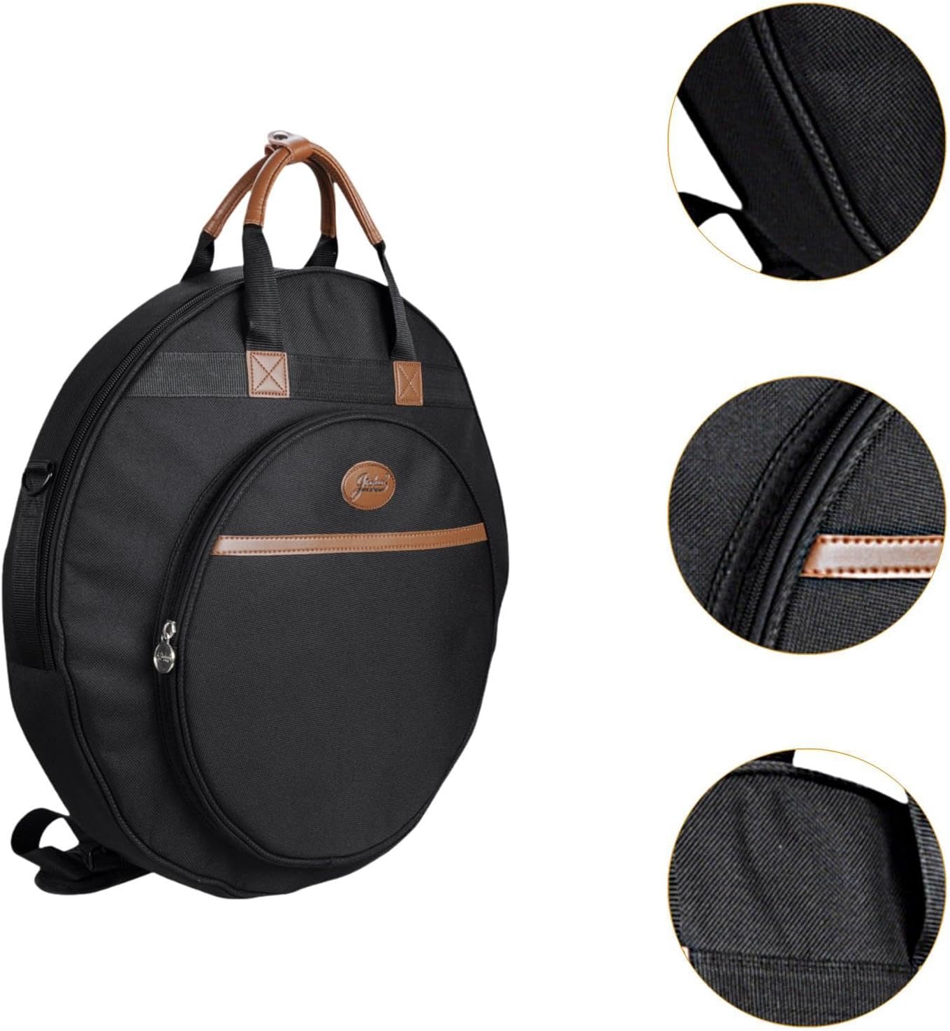 シンバルバッグ シンバルケース 21インチ 収納ケース オックスフォード 取り外し可能な仕切り付き 携帯＆保管簡単 耐摩耗性 多用途 シンバ