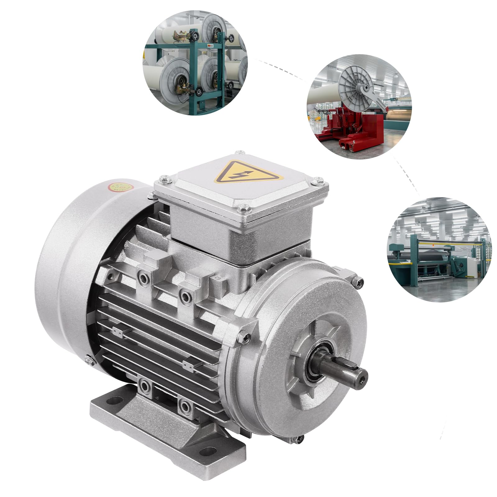 Motor eléctrico YUNRUX de 3 fases, motor de corriente asíncrono, 2800 U/min, motor de 1,5 kW, 380 V, motor industrial B3