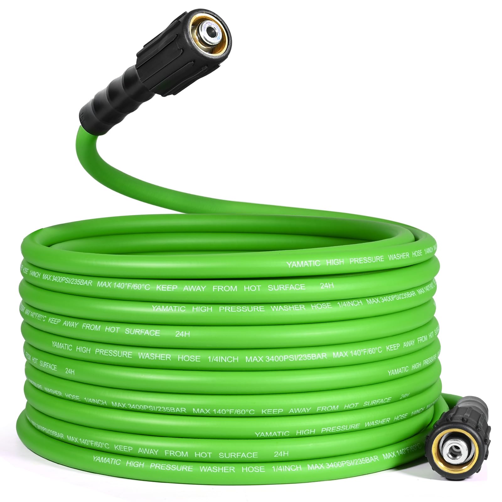 Amazon.com: YAMATIC Flexible Pressure Washer Hose 50FT, 3400