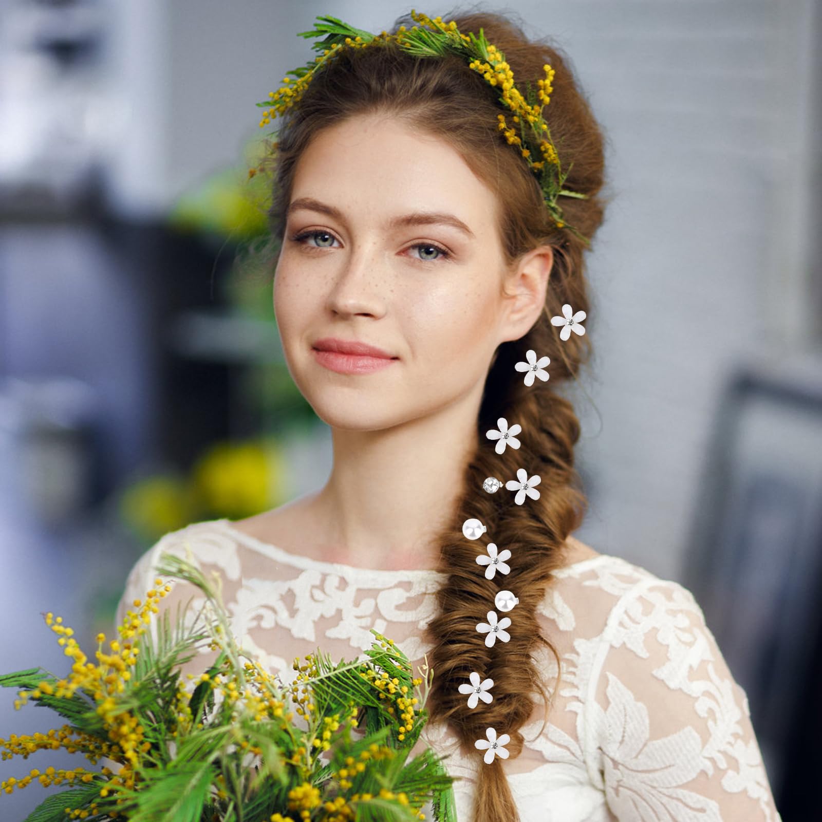 20 szt. mini spinek do włosów, małe, urocze klipsy z perłami i kryształkami strasu, małe akcesoria do włosów dla kobiet, dziewcząt, na imprezę, ślub, codzienne, mieszane