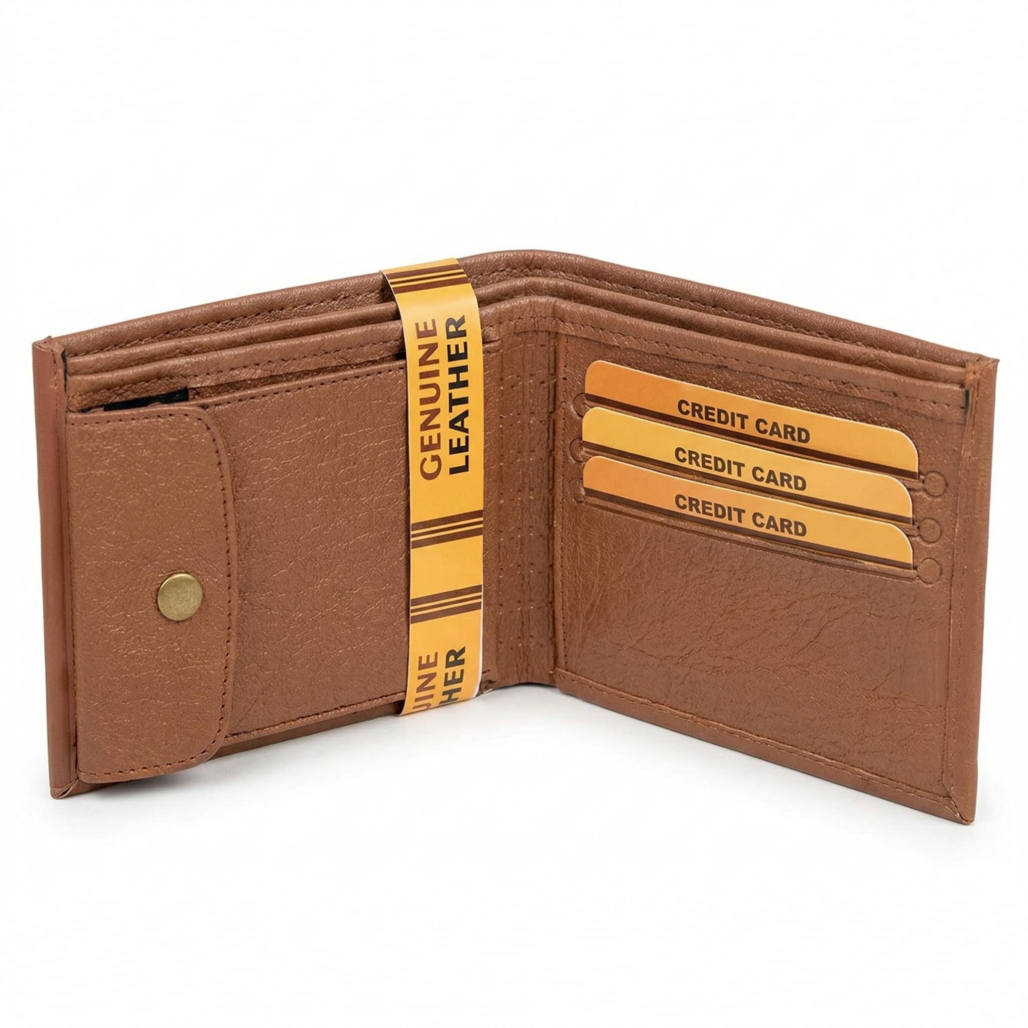tpm Genuine Leather Wallet for Men – Slim Bi-Fold, Coin Pocket, Multiple Card Slots & Cash Compartment | Lightweight & Durable094-picture-44