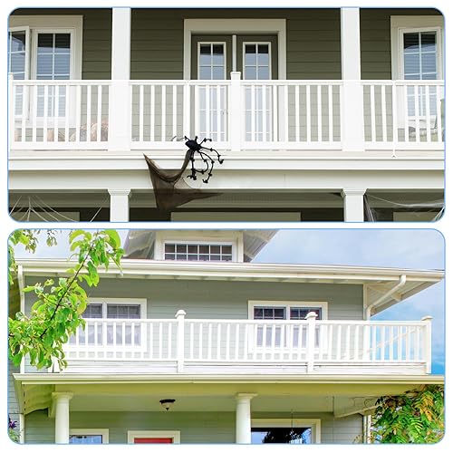 Miniatura 7 de 2 juegos de barandilla para bebé, barandilla para niños, barandilla de balcón, red de seguridad para niños, barandilla de escalera para mascotas,