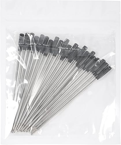 Miniatura 5 de Jovitec 24 recambios de bolígrafo reemplazables, repuesto de tinta de metal, escritura suave, 4.5 pulgadas (4.6 in) y punta media de 0.039 pulgadas