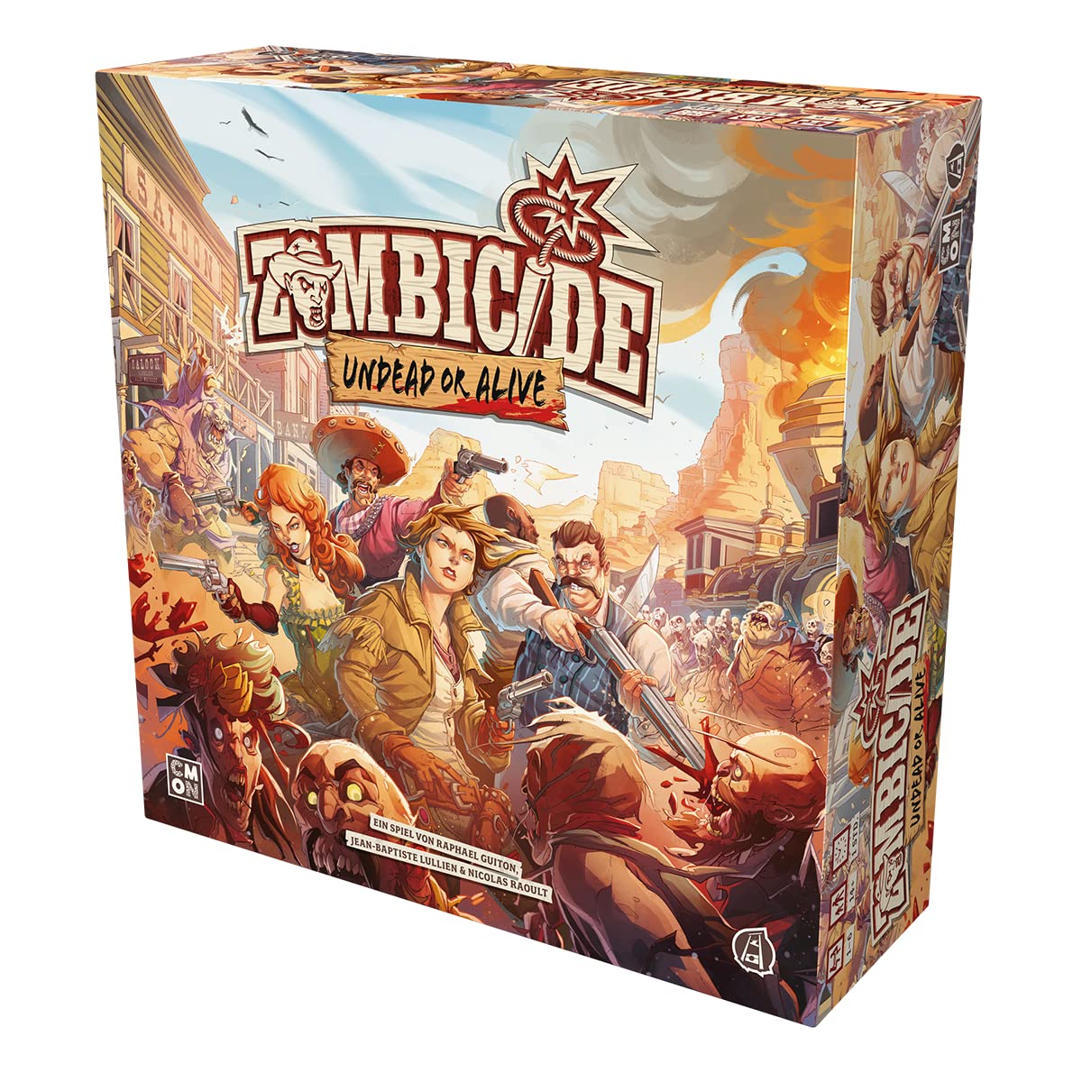 CMON, Zombicide: Undead or Alive, Grundspiel, Kennerspiel, Dungeon Crawler, 1-6 Spieler, Ab 14+ Jahren, 60 Minuten, Deutsch