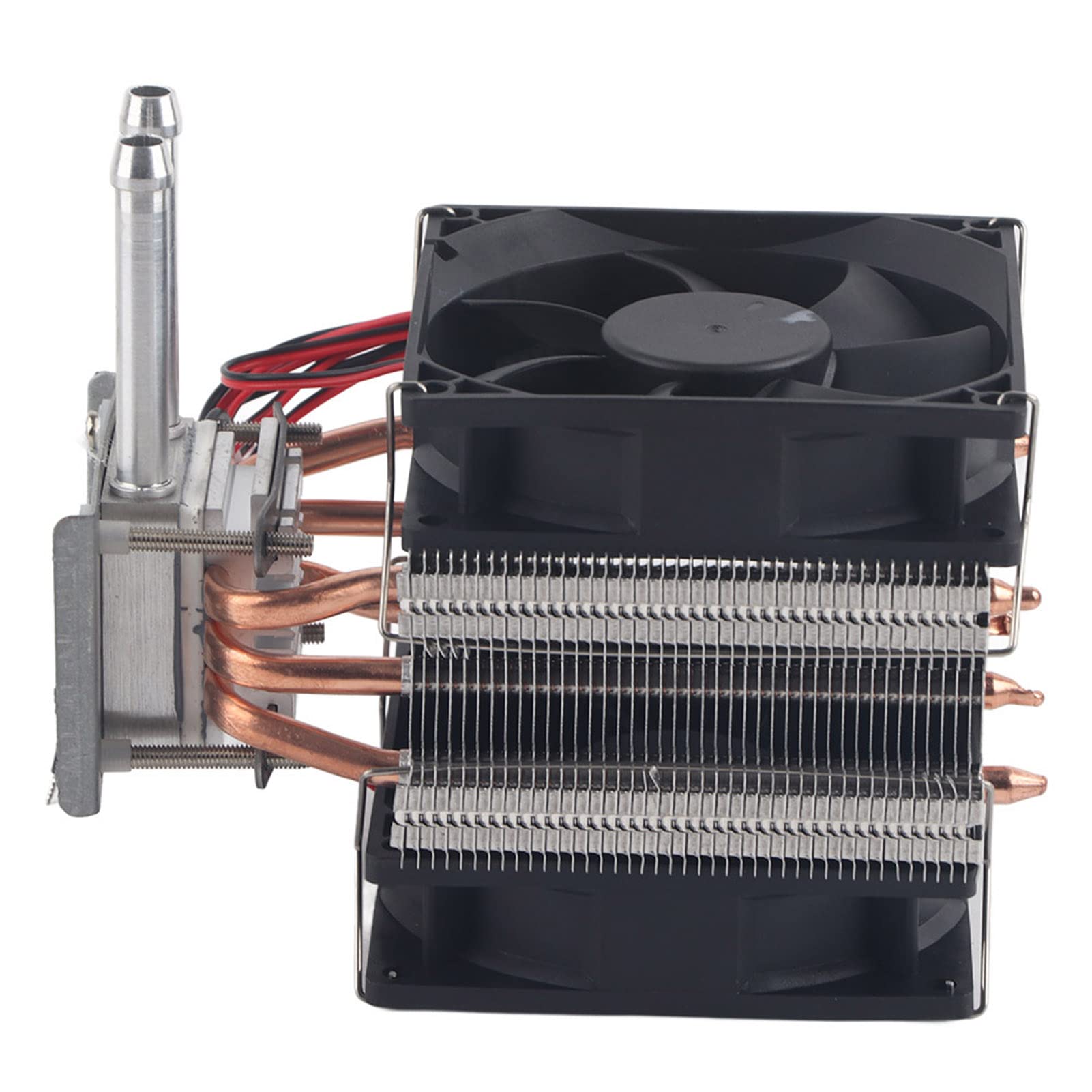 Tyenaza Enfriador Termoeléctrico de 12 V, Refrigeración Termoeléctrica Peltier, Sistema de refrigeración por Agua con Ventilador, Producto Terminado del Cabezal de Enfriamiento de Agua del Tubo ZH