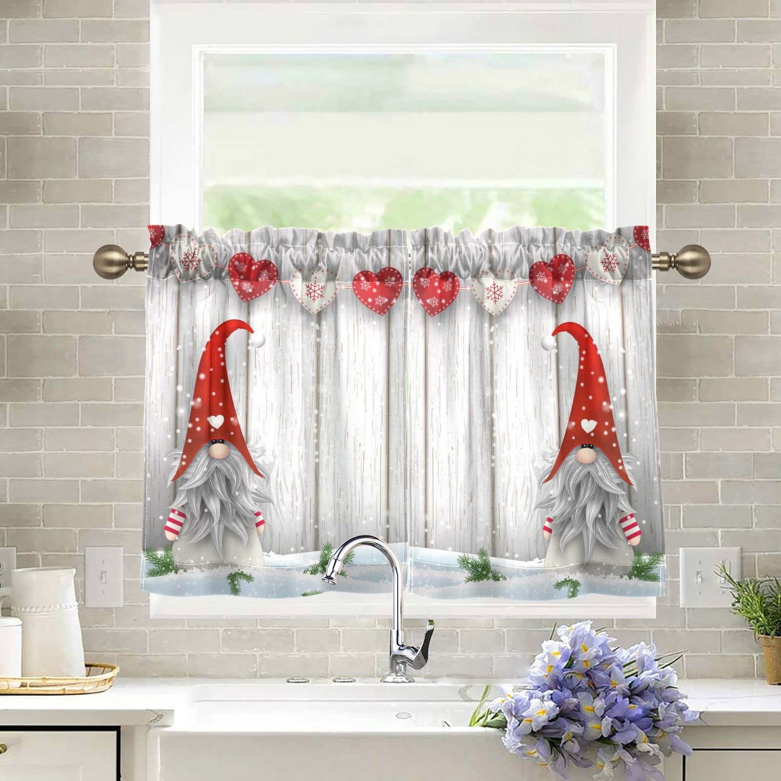 Tenda da doccia natalizia con cardinali rossi vintage - Decorazione per il bagno festiva, regalo di Natale con uccello cardinale invernale, tenda da bagno retrò - Italia