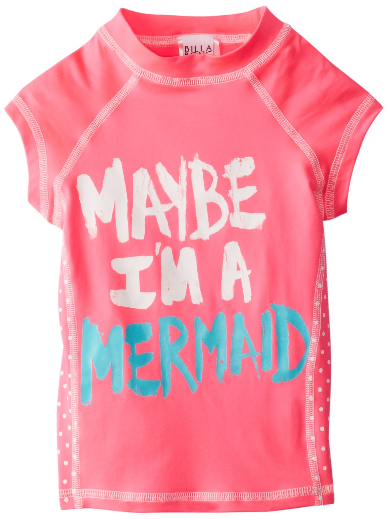 Billabong Little Girls' Mermaid Short-Sleeve Rash Guard
