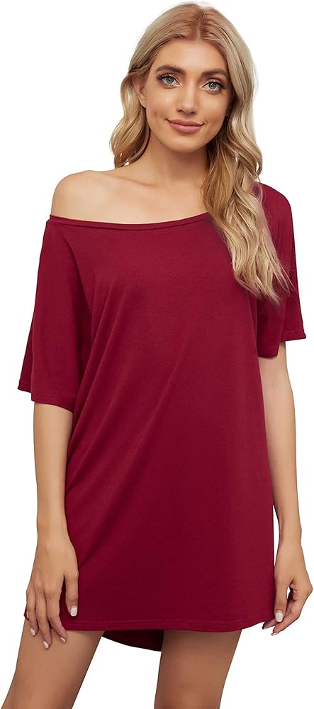 Off the shoulder sleep shirt Clearance