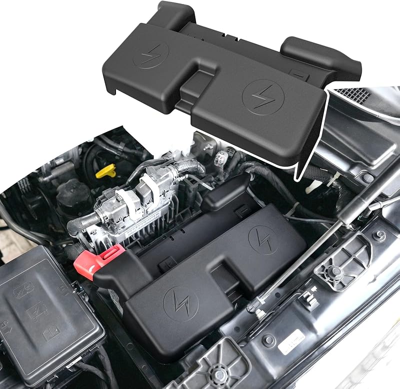 Tampa da caixa da bateria CZmenghe para Dodge RAM 1500 2019–2025 – Frente interna
