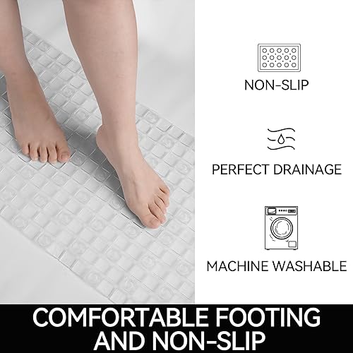 Miniatura 4 de Tapete antideslizante para bañera, tapete de ducha antideslizante, tapete de secado rápido, tapete antideslizante para bañera, piso, baño, cocina,