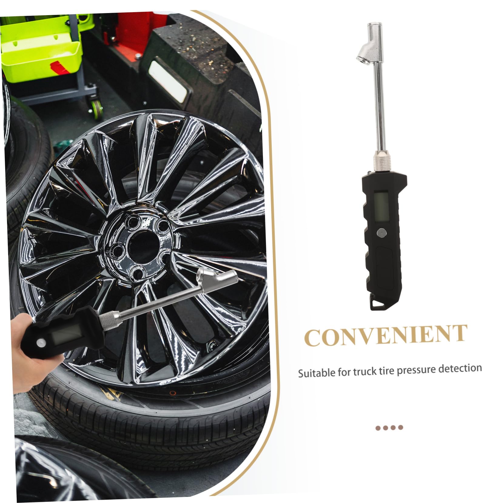 Cabilock Manomètre De Pression Des Pneus Pour Voitures Accessoires Pour Camions Manomètre Numérique Pour Poids Lourds Outil De Mesure De Pneus Affichage Clair