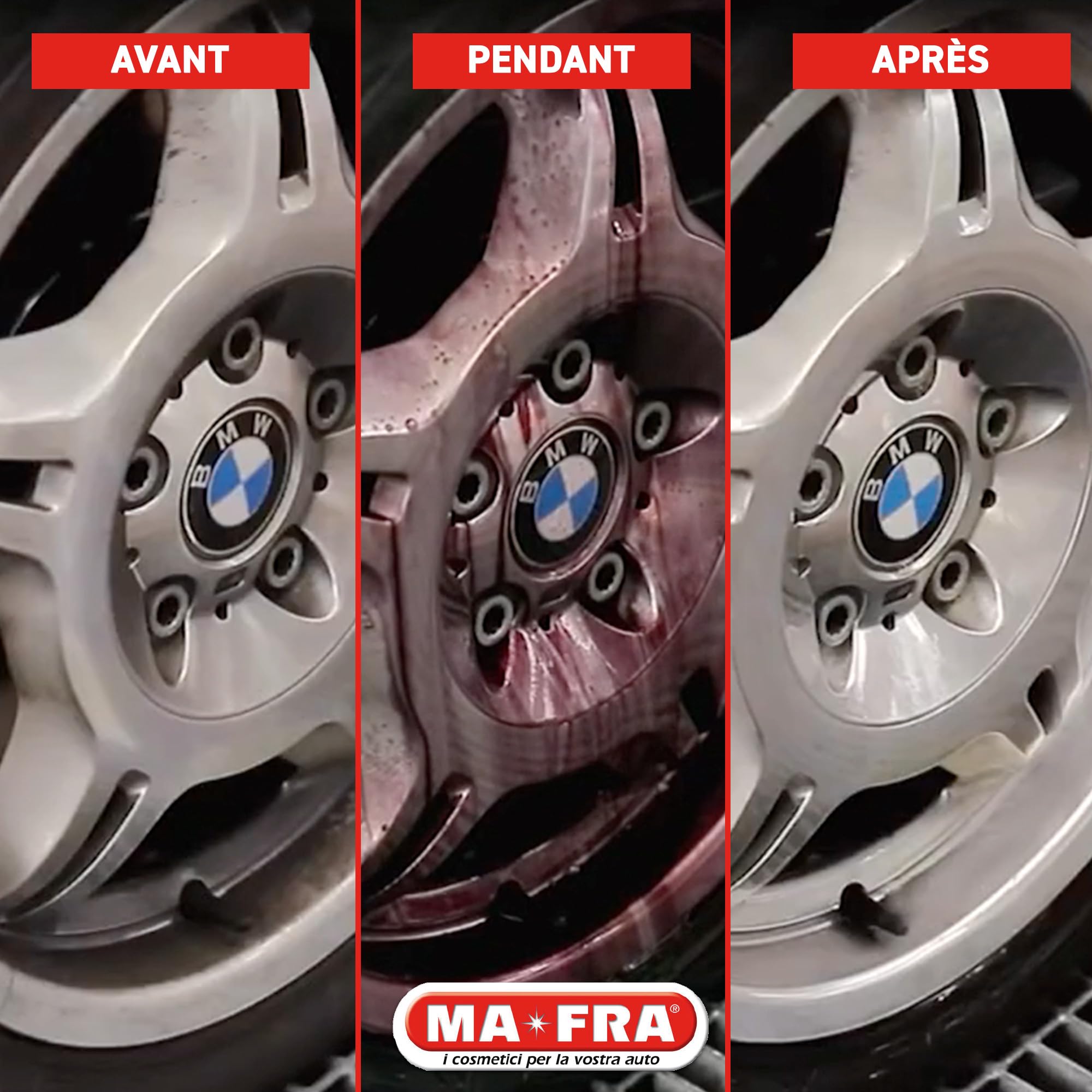 Mafra, Fallout Iron Remover, décontaminant rapide, élimine les résidus de fer sur la carrosserie et les jantes en alliage, emballage de 4500 ml