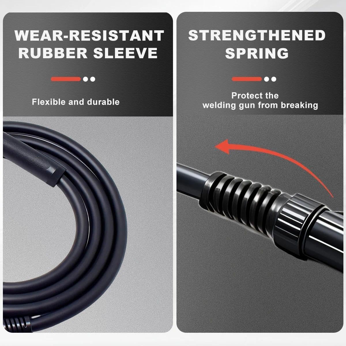 10FT Mig Welding Gun Torch Compatible with Lincoln Magnum PRO 100L K3080-1 K4528-1 fits Lincoln Electric Power Mig 140/140MP/140C/140T/180/180C/180T/MIG 211i K6080-1 Welder 4pin