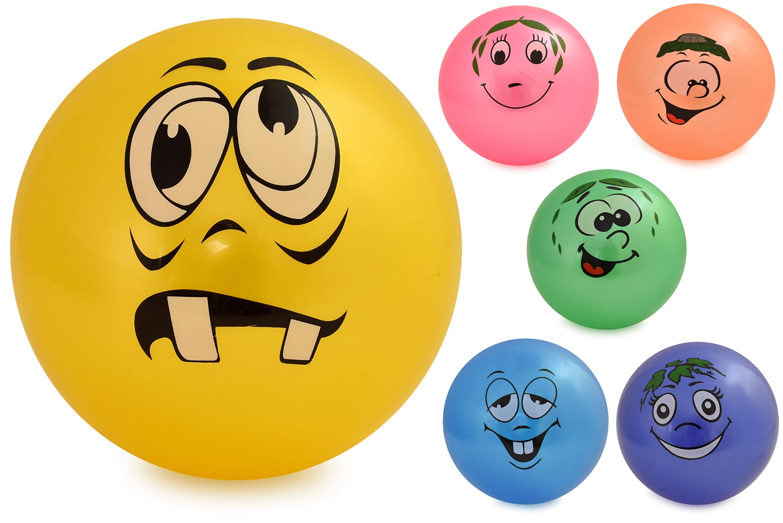 Kandytoys Multi-Coloured Fruity Scented Smiley Face Ball Assorted Colour