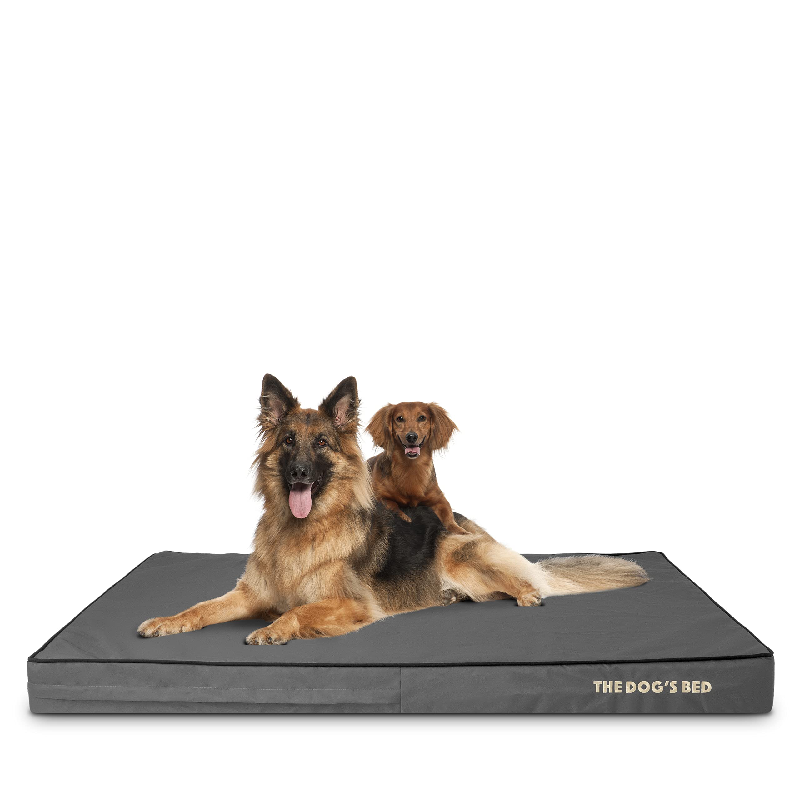 The Dog’s Bed Orthopaedic Memory Foam Dog Bed for XL Dogs, Waterproof Washable Cover, Anti-Slip Base, Calming Surface – CertiPUR-Certified Foam, Grey Plush, 15cm Thick — view 11