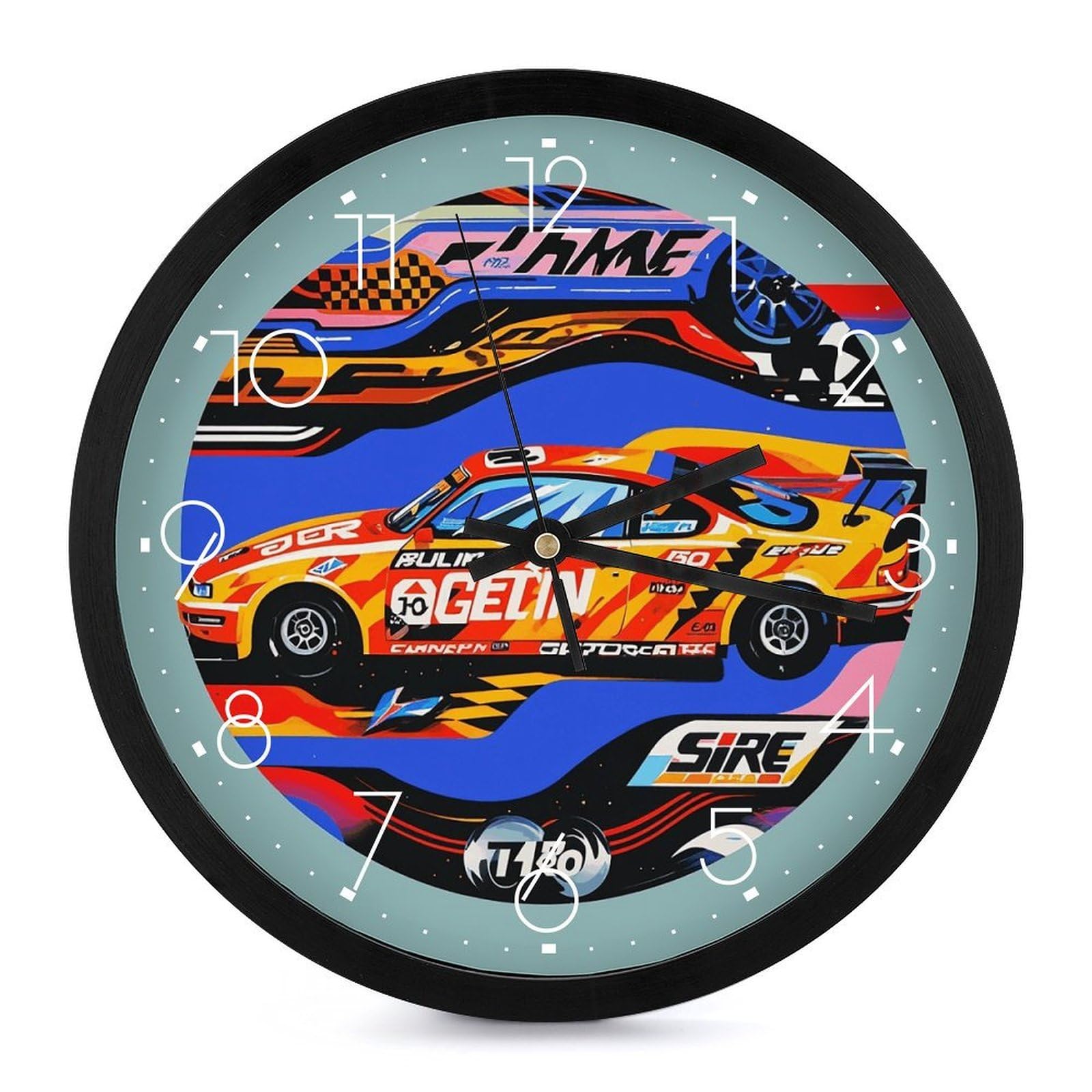 Horloge murale sport extrême silencieuse pour décorer un salon de passionné