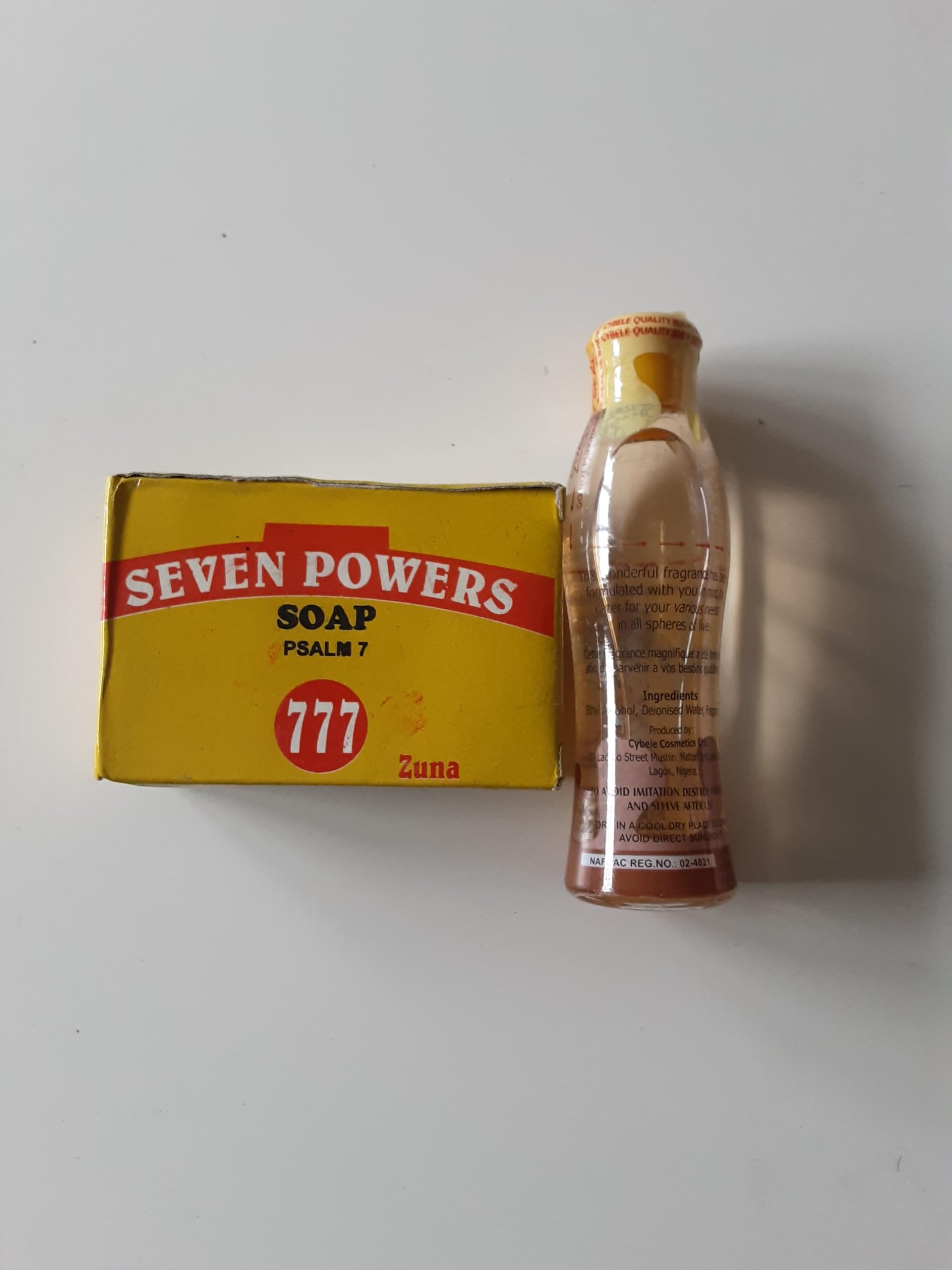Seven Powers 777 Duo Parfüm und Seife, Spirituell, 50 ml, Duft und 100 g, Seife, Unisex, Blumenmuster