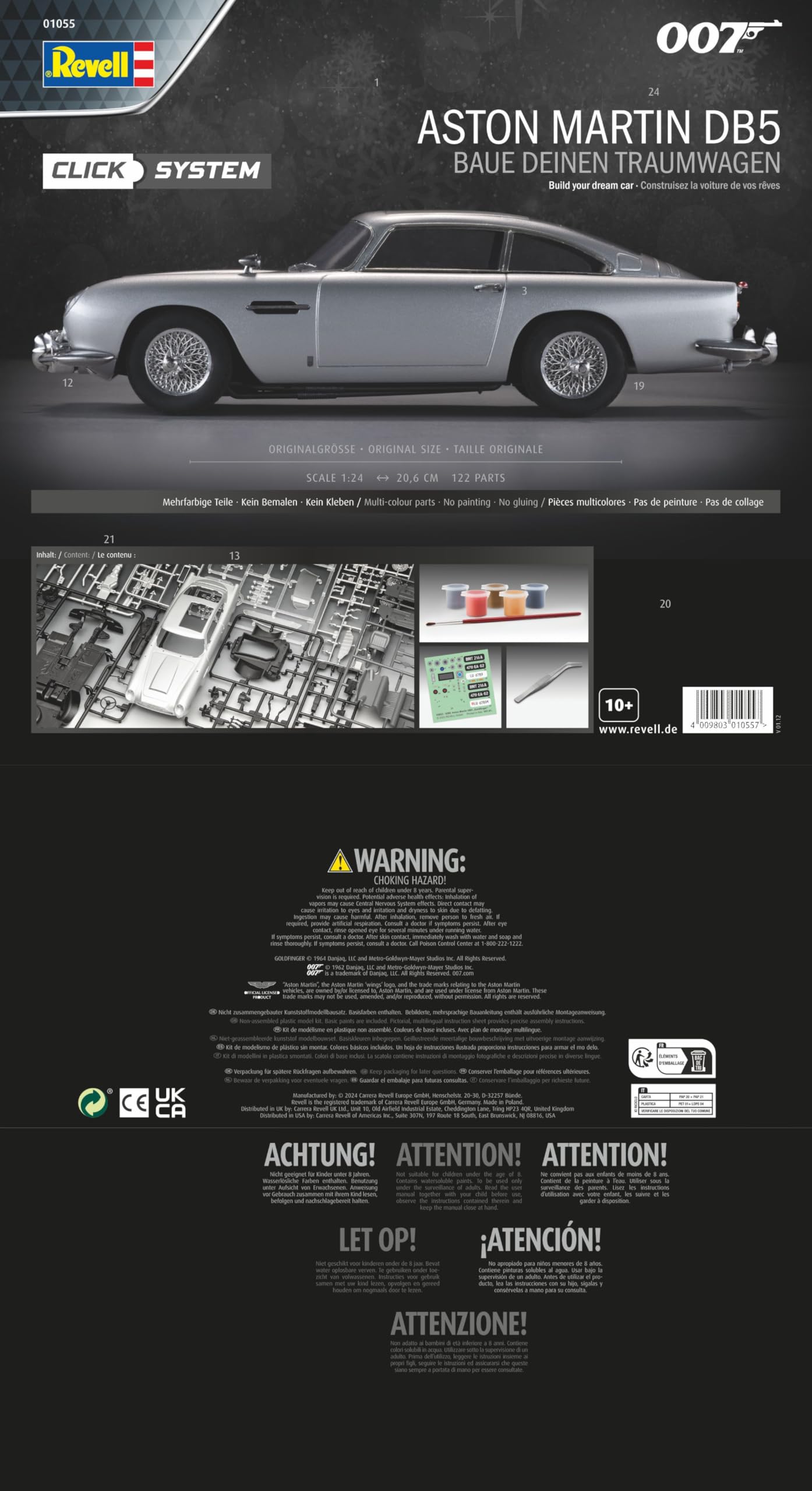 Calendario de Adviento "James Bond Aston Martin DB5"