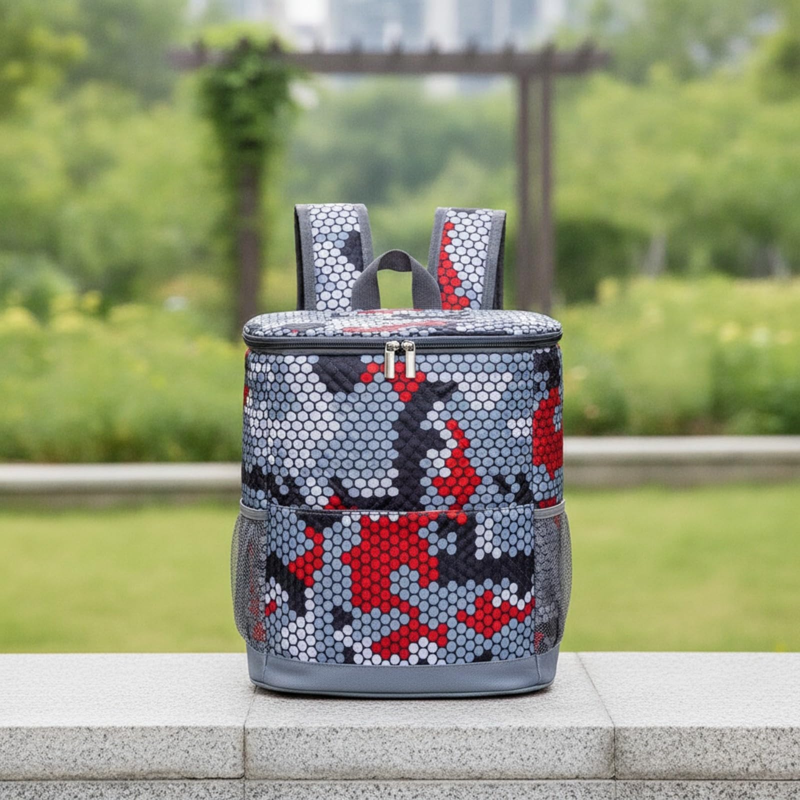 Mochila Enfriadora Práctica | Diseño Libres, Mochila Isotérmica con Bolsillo Frontal con Cremallera, Segura para Alimentos, Picnics, Camping, Negro
