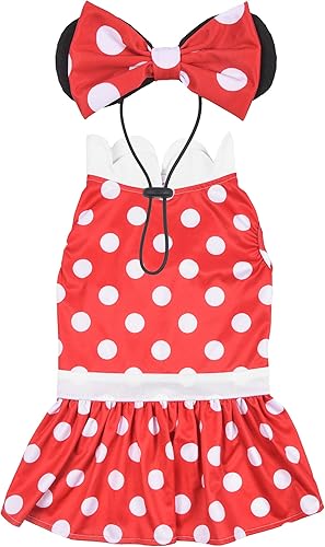 Miniatura 3 de Disney for Pets Disfraz de Halloween de Minnie Mouse para perros, grande, disfraz de Halloween de Disney, divertidos disfraces de mascotas  Disfraz