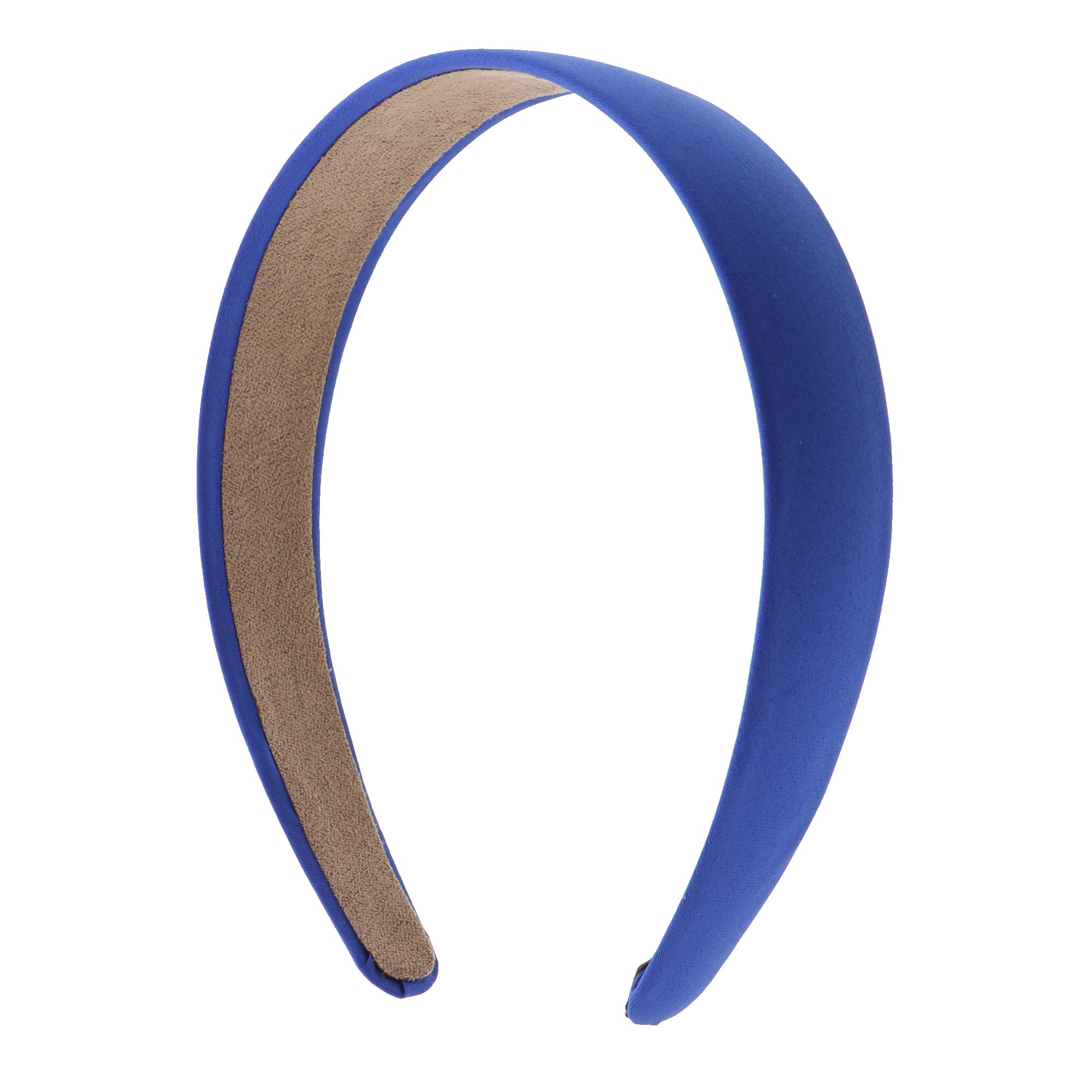 Motique Accessories Royal 1 Inch Satin Hard Headband for Women and Girls