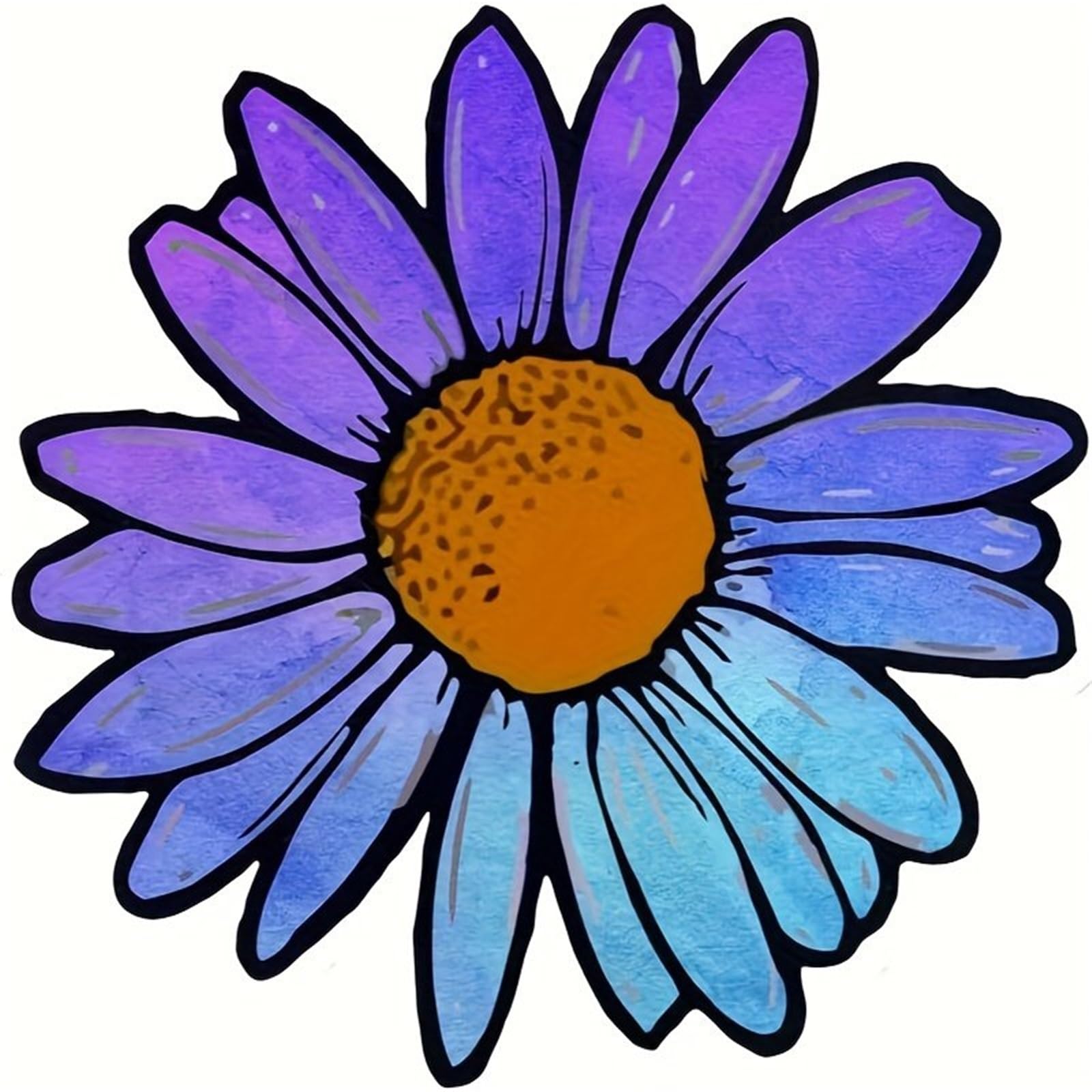 HAfgDJ Daisy Stickers, 6x6 Inch Waterproof Decals for Motorcycle Car, Laptop, Window Bumper