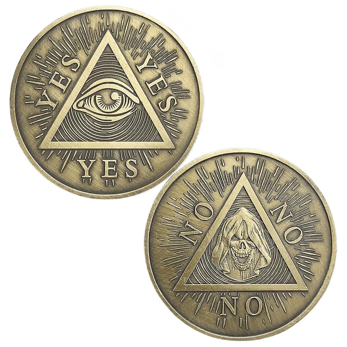 Vowmaid Yes No Challenge Coin Decision Maker Divination Coin