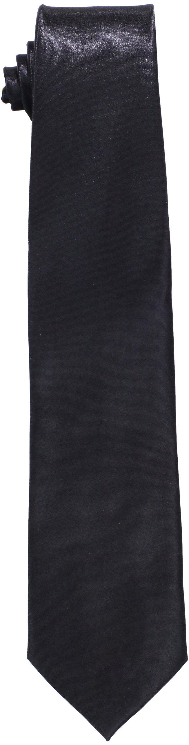 Big Boys' Solid Tie, Black, 50 Inch
