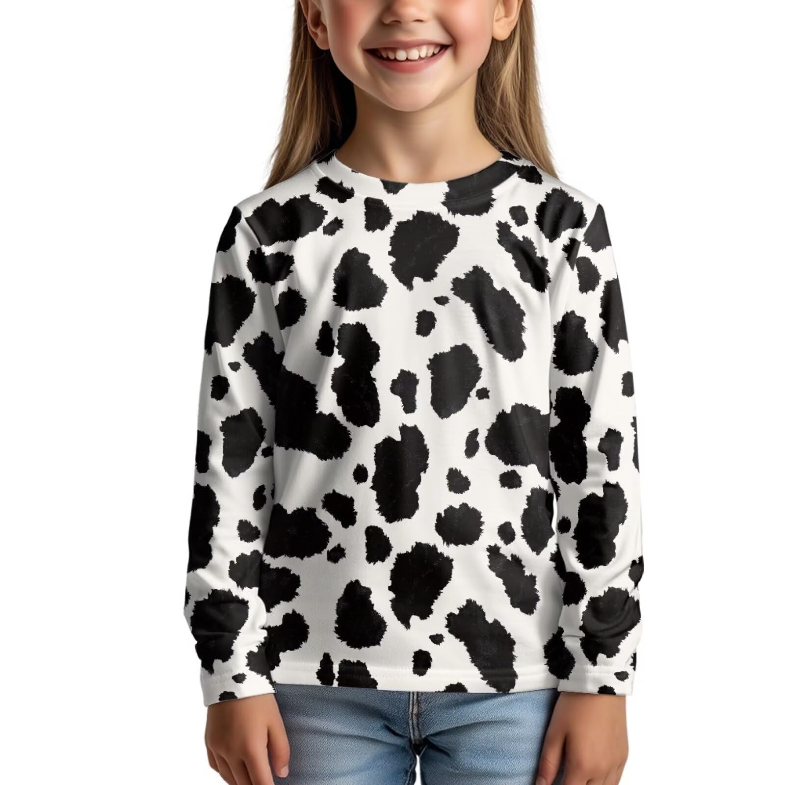 Uourmeti Girls Graphic Tees Long Sleeve T Shirts for Teens Casual Tshirts Junior Sportswear Fall Tops