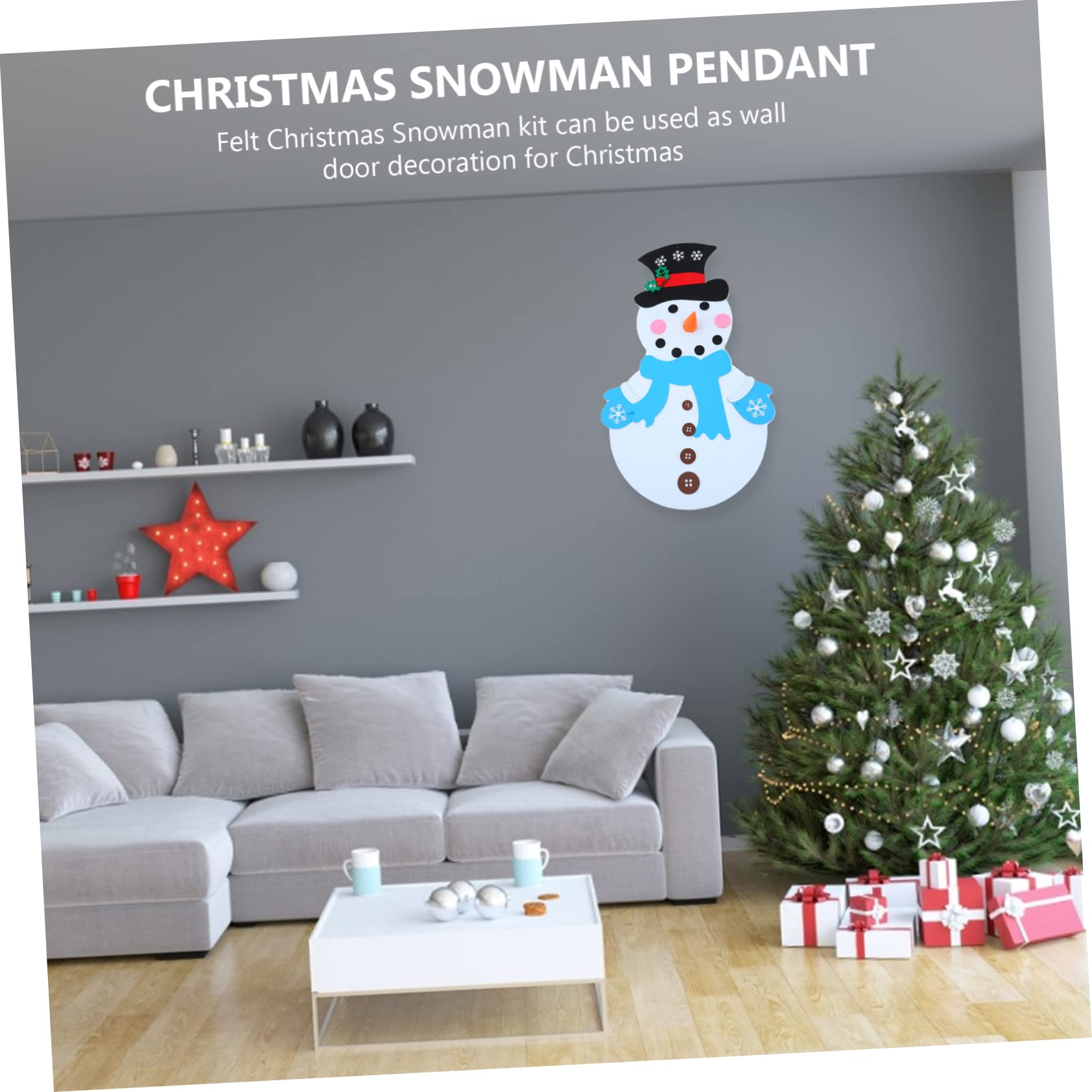 ABOOFAN 3 Sets Ornament Kunstschnee Stoff Adventskalender Weihnachtsset Weihnachtsschneemann Schneeflocke Weihnachtsdeko Weihnachtsspielzeug Zwerge Weihnachtsdeko Für Draußen DIY Filz