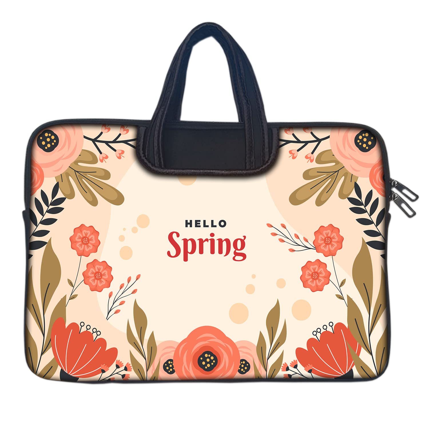 Theskinmantra Designer Laptop Bag with Handle fits Up to 15.6" Laptop/MacBook, Wrinkle Free, Padded, Waterproof Light Neoprene Cover Sleeve Pouch for Men & Women (Hello Spring) (B0BLP9RGQR) Amazon Price History, Amazon Price Tracker