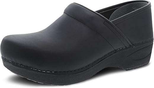 Dansko Women's XP 2.0 Black Waterproof Pull-up Leather Clogs 8.5-9 M US
