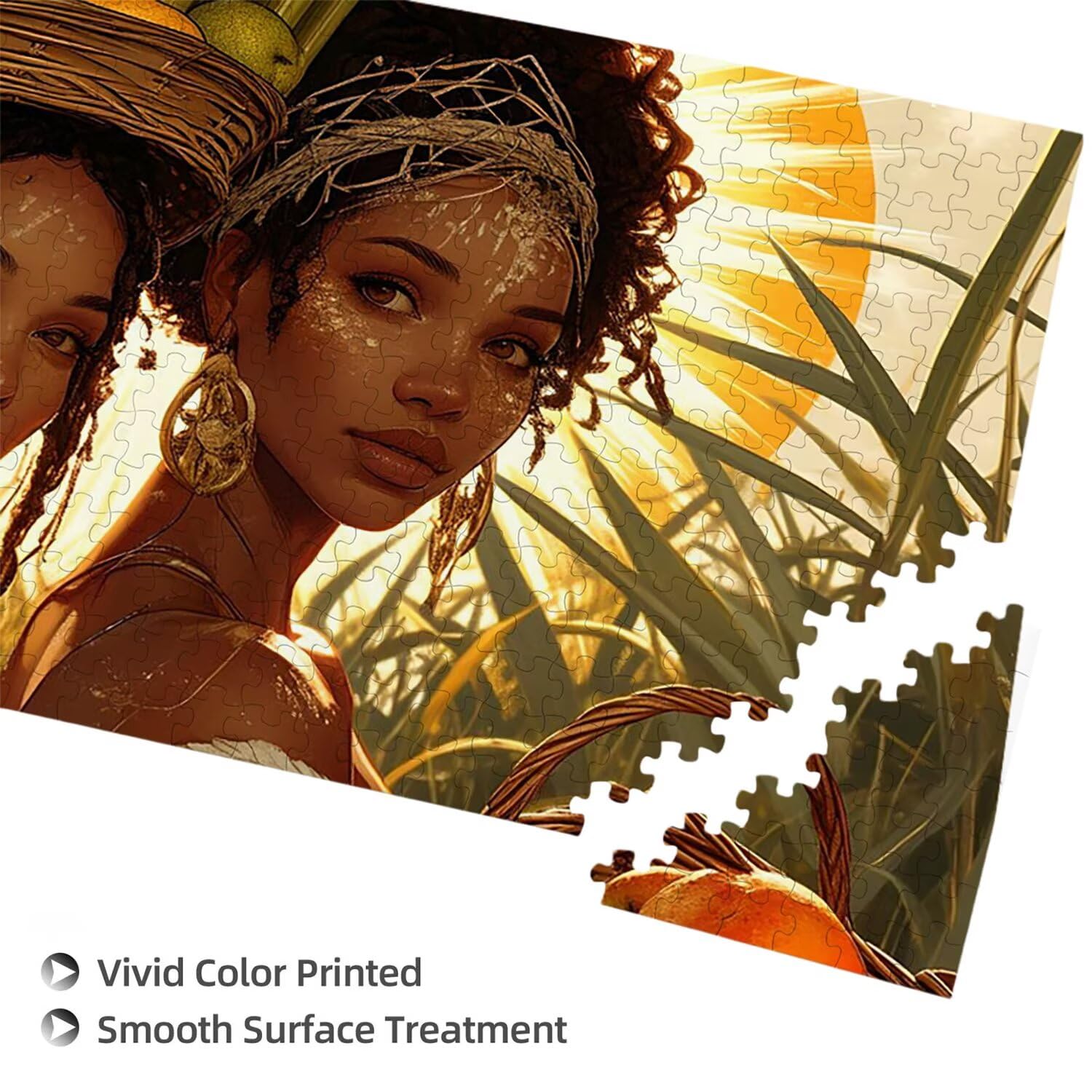 Puzzle de Madera para Adultos 900 Piezas - Hermosa Mujer, Obra de Arte de Juego de Rompecabezas para Adultos, Puzzle de Impresión de Alta Definición Multicolor, Pasatiempo Creativo Regalo b-696