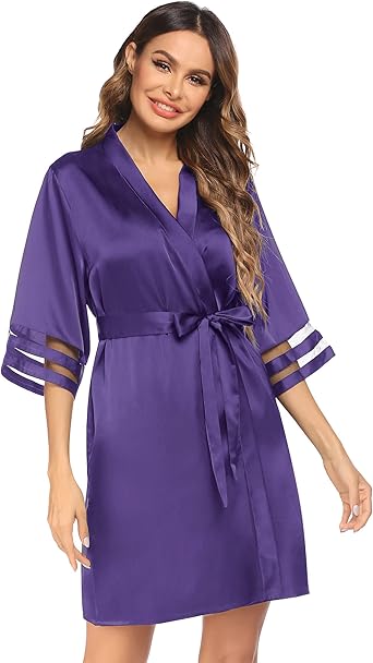 amazon satin robe