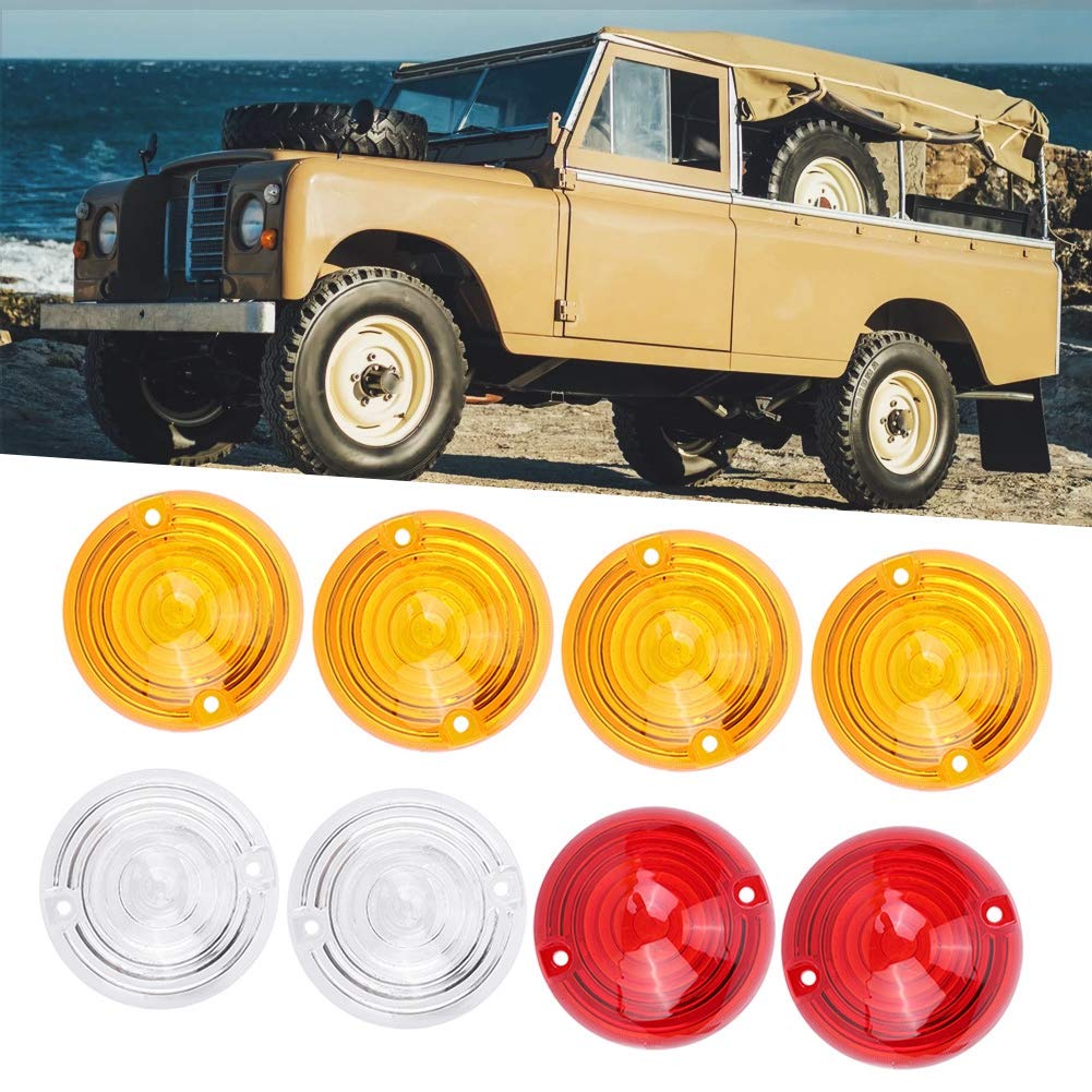 Lente indicatore luminoso, 8 pezzi ABS Kit indicatore luminoso fanale posteriore coda 589285 Misura per Defender Tutti i modelli fino al 1995