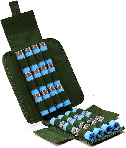 Miniatura 10 de Soporte de carcasa para escopeta de 25 rondas. Bolsa de carcasa de escopeta de acceso rápido Molle táctica para calibre 1220G