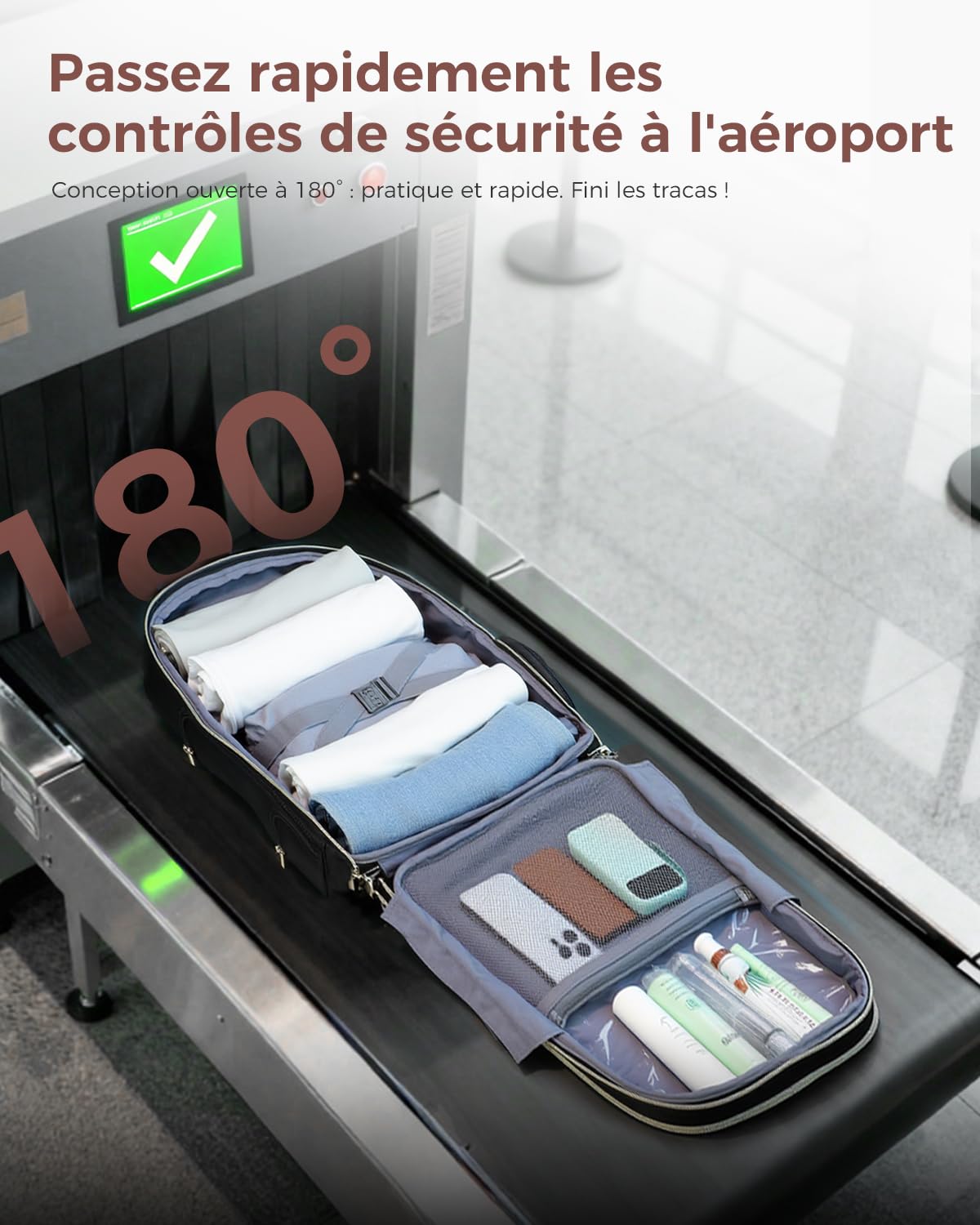 Ponhog Sac à Dos à roulettes pour Femme, Sac à Dos de Voyage pour Ordinateur Portable de 15.6", Sac à Dos à roulettes de 30L pour Adultes, Travail, Travail, Nuit, Article Personnel