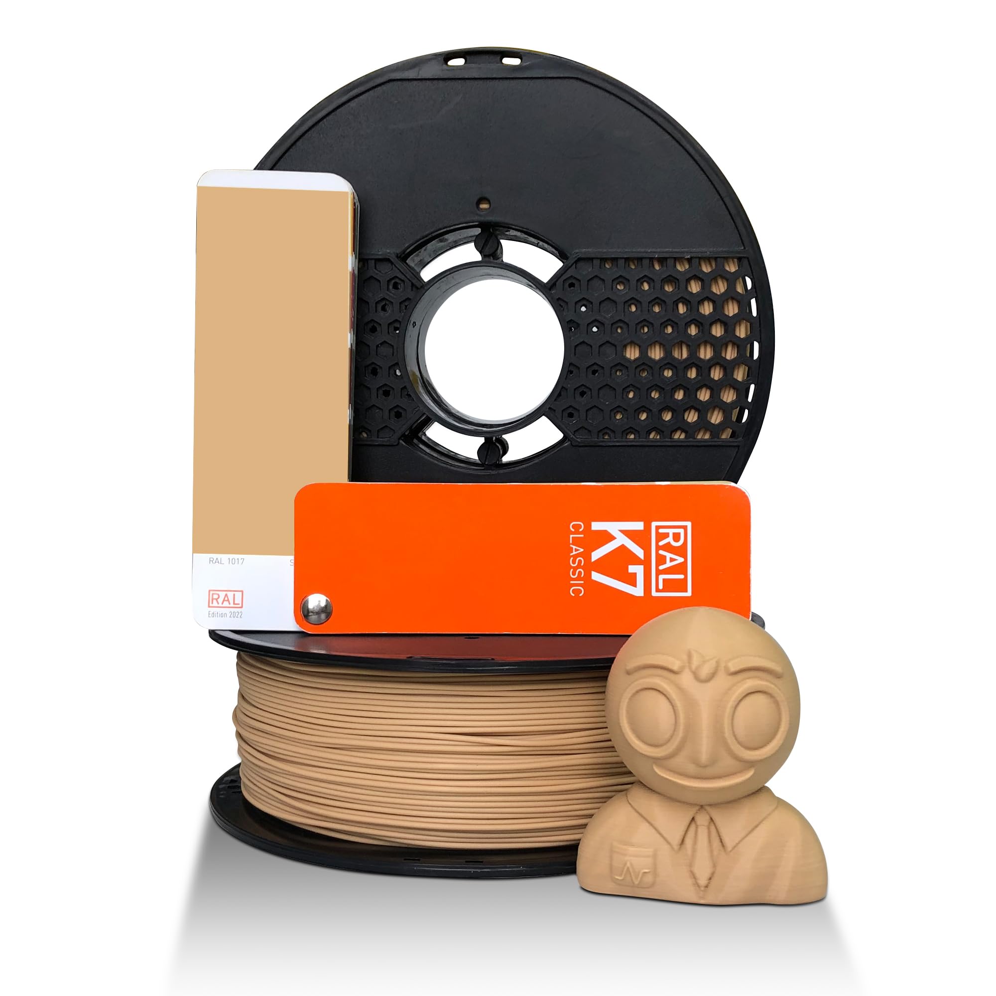 NFIL3D 1KG Net Turbo Finish PLA+ Beige 3D Printer Filament | Filaments for 3D Printer| 1.75mm| Accuracy +/- 0.015mm | 1000g 3D Filament, 250g Spool, 350g Packaging Weight (Total Weight 1.6KG)-picture-19