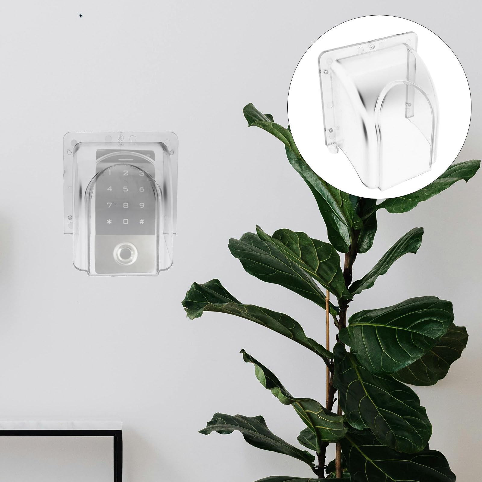 Clear Flip Cap Weatherproof Cover For Ring Doorbells & Keypads - Waterproof Rain Protection
