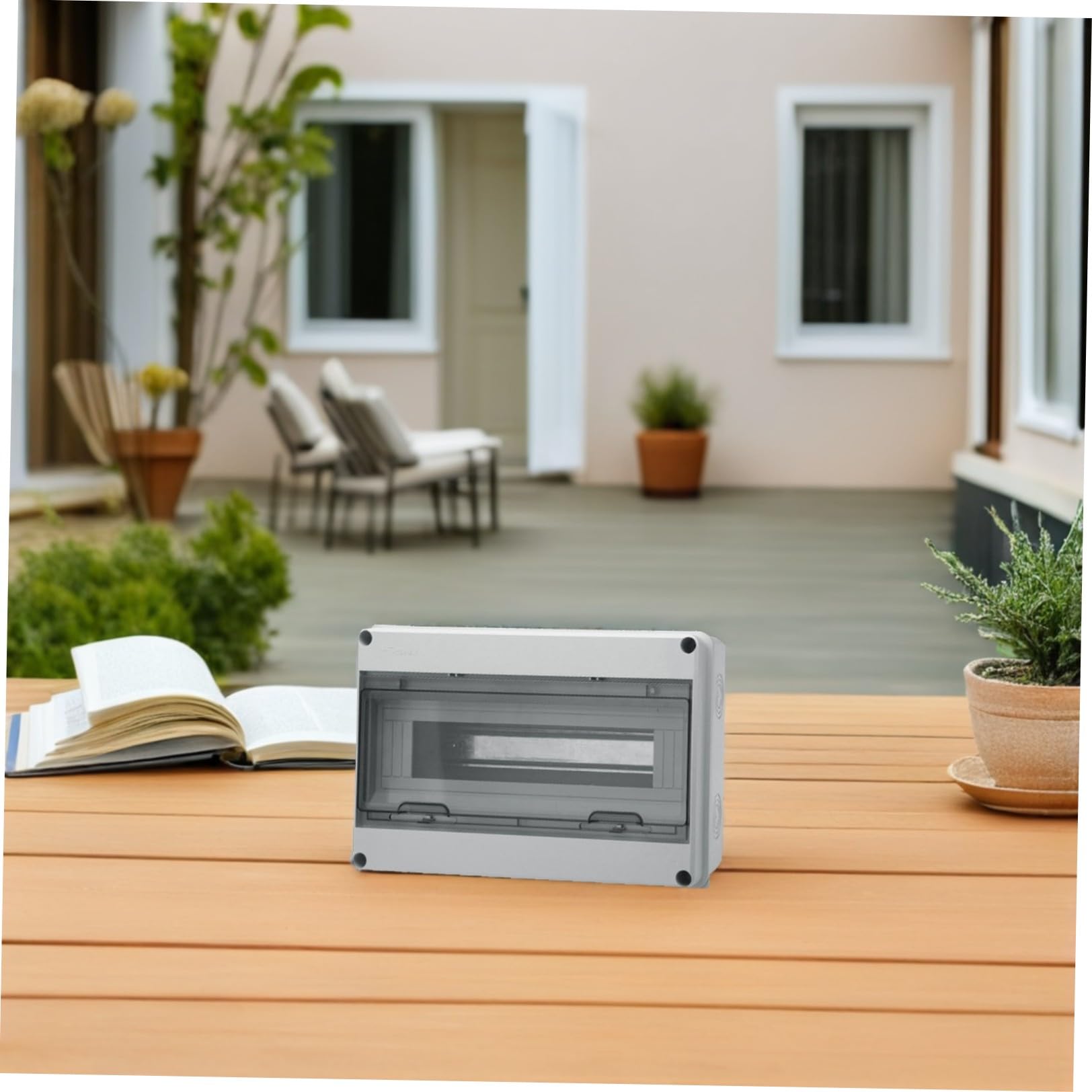 Hemobllo Caja de Aire Prueba de Lluvia Caja de Interruptores para Exteriores de Material Plástico para Uso Doméstico y Exterior