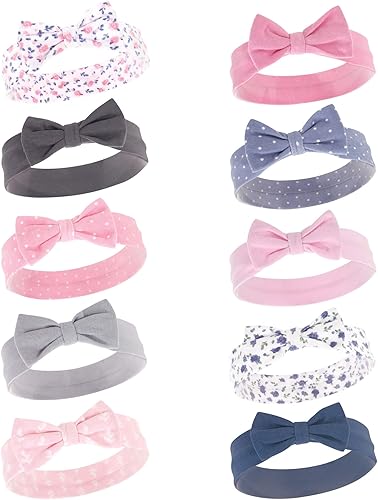 Vista 25 de Hudson Baby Cotton and Synthetic Headbands, Size 0-24 Months