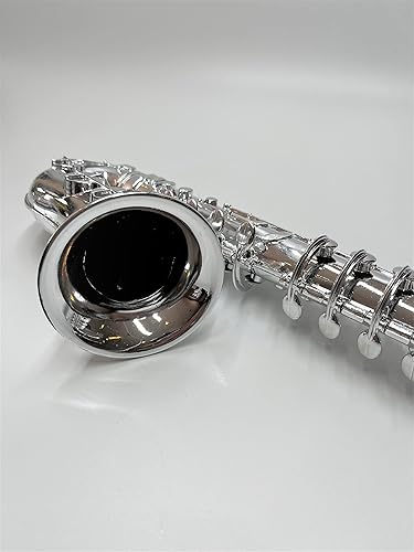 Miniatura 3 de My First Toy Saxafone para niños en acabado plateado con teclas estándar es un gran instrumento de juguete de aprendizaje para niños y herramienta