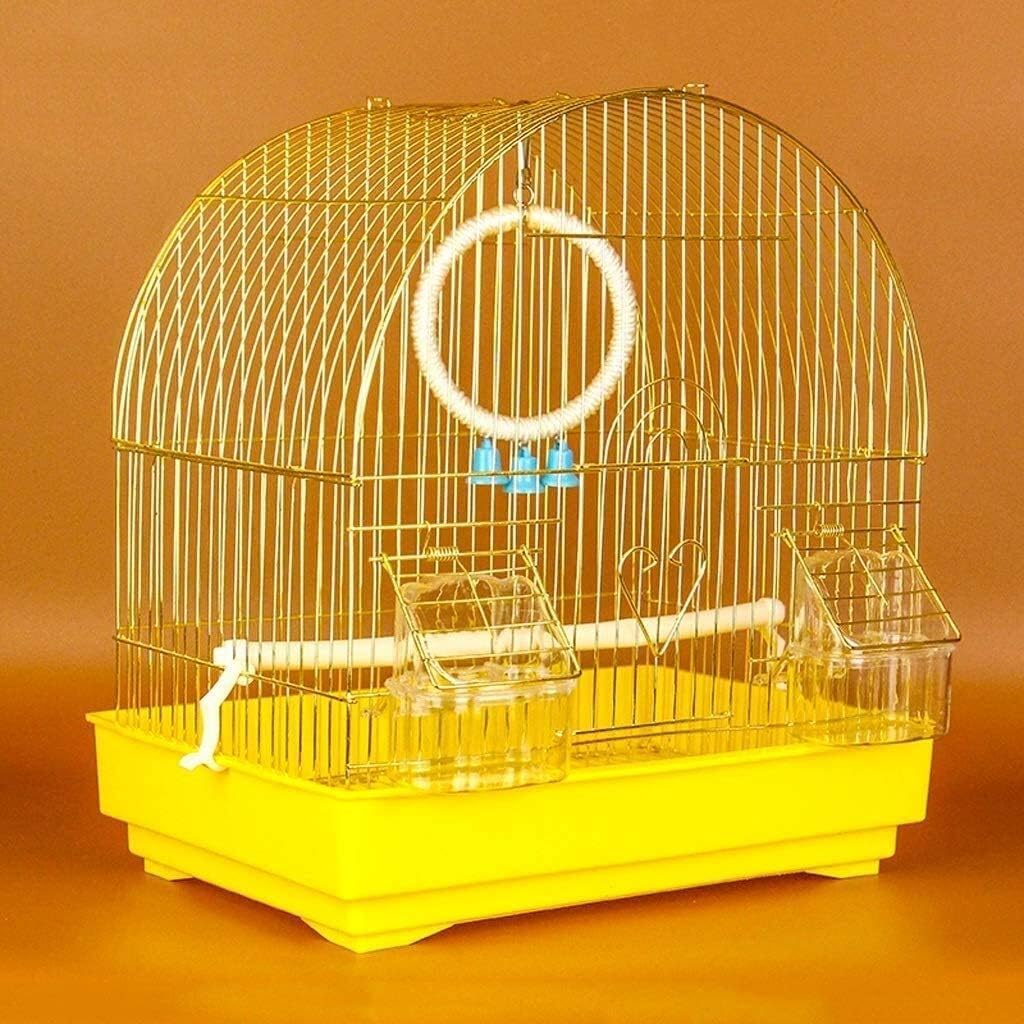 Sjdopulse Professional Birdcage Pet Supplies Bird Carrier Gardening Decor Birdhouses Small Bird Cage For Budgie Finch Lovebird Portable Small Sized Birds Travel Cage Pet Home With