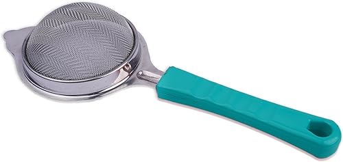 Miniatura 2 de Coladores de malla fina de acero inoxidable para cocina, colador con asa, tamices de metal para alimentos, arroz, aceite, fideos, frutas, verduras,