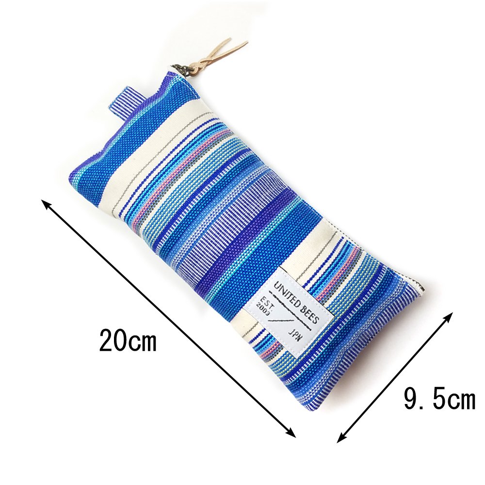 ユナイテッドビーズ ガゼットペンケース 岡山デニム ピンストライプ