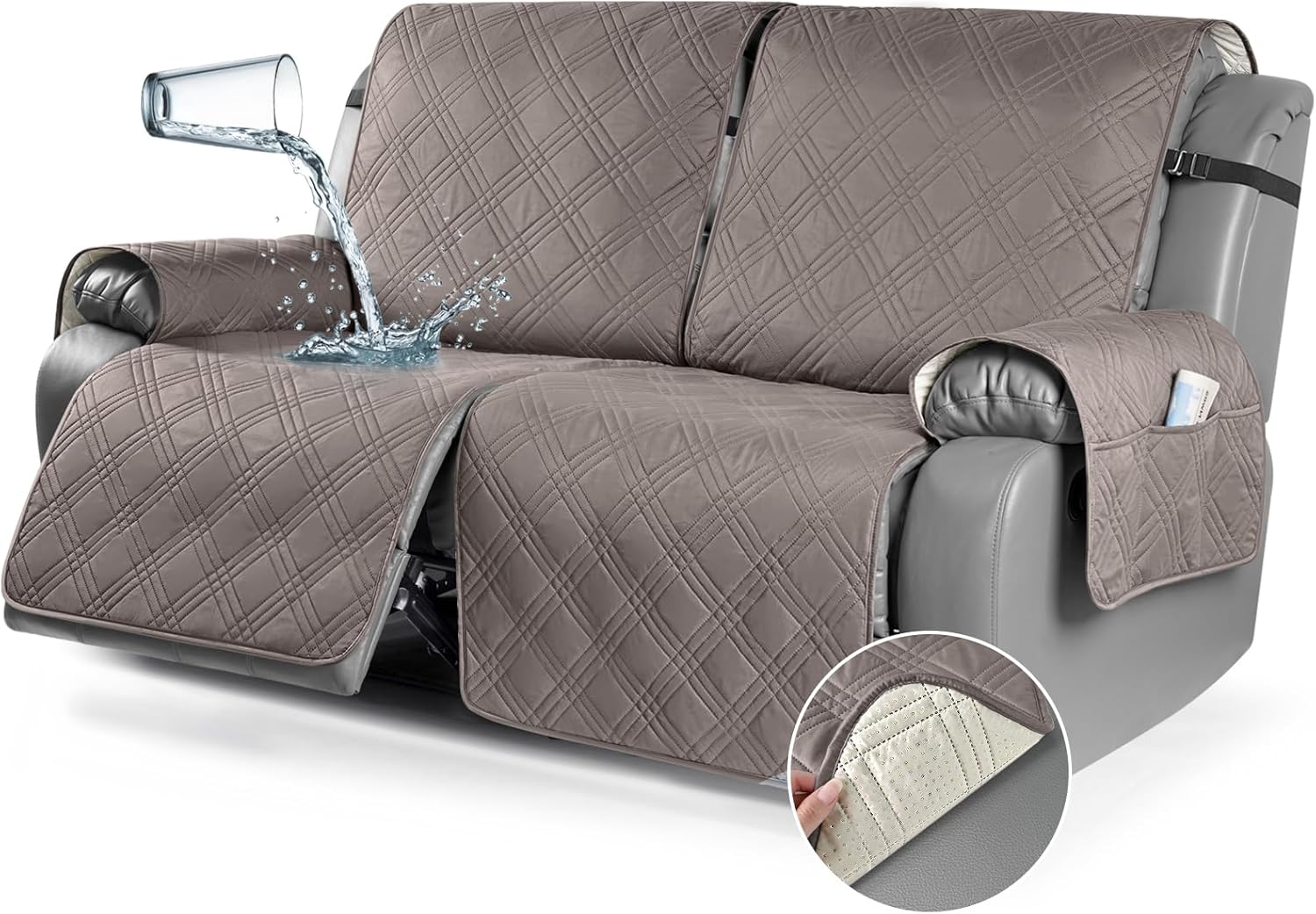 TAOCOCO 100 Waterproof Oversized Loveseat Recliner Cover