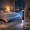 Ev Tipi Kule Tipi Vantilatör & Soğutucu – 70W Güçlü Hava Akışı, 3 Kademe Hız, 3L Su Tanklı Nemlendirici, 24 Saat Zamanlayıcı, Sessiz Çalışma (29 dB), Uzaktan Kumandalı, LCD Ekranlı