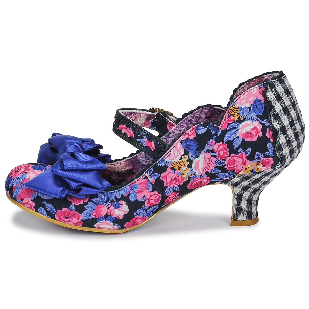 Irregular Choice Damska letnia bryza Mary Jane, (niebieska kwiatowa)